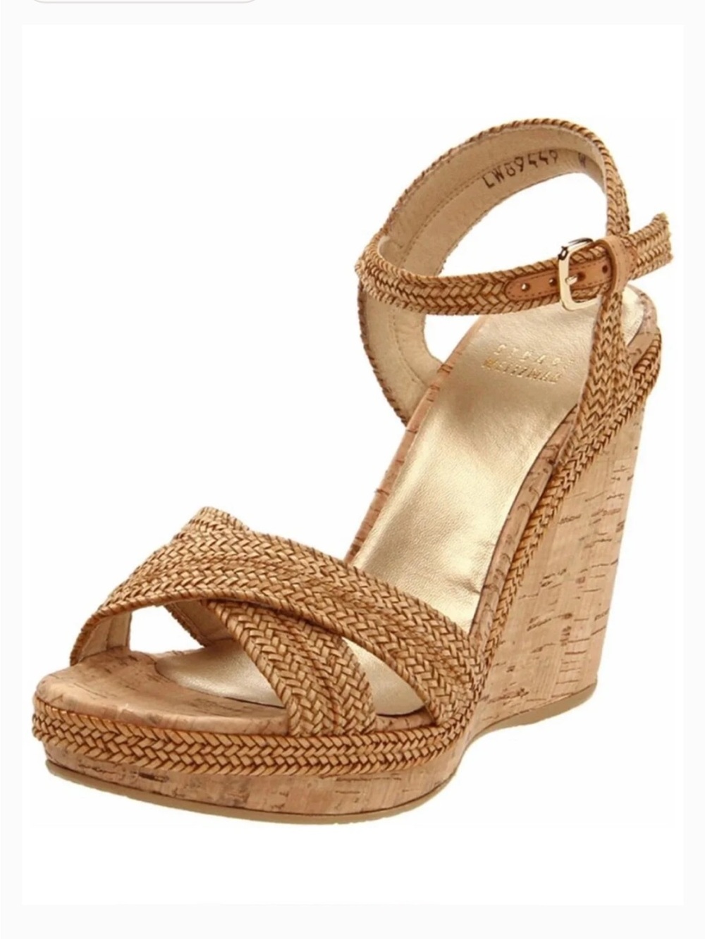 Stuart Weitzman Minx Braided Platform Wedge Sandals